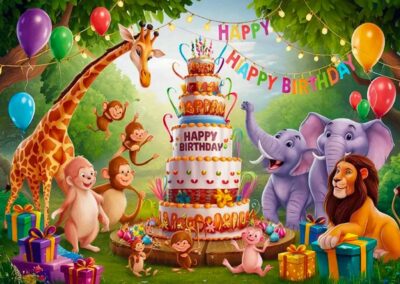 Geburtstag_Tiere | indoorspielplatz-calw.de | la-mas.de | Indoorspielplatz | Familienfeier | Kindergeburtstag | Schwarzwald | Eventlocation | Nagold | Freudenstadt | Freizeitpark | Festsaal | Kinderparadies